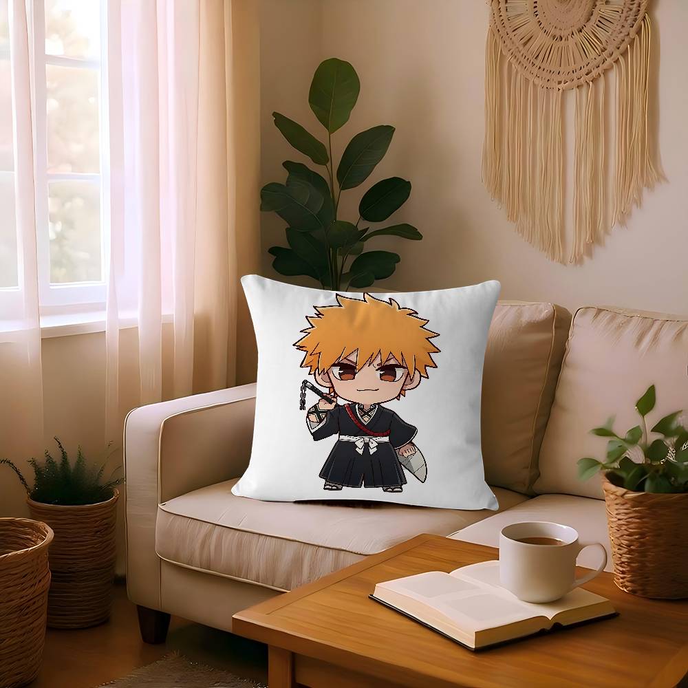 Kurosaki Ichigo Personalized Picture Text Home Decorative Pillows Household Gifts 45x45cm