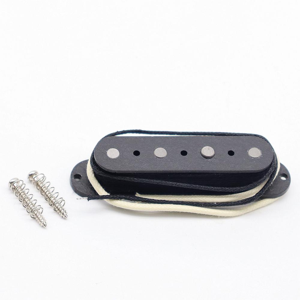 

1set Black 4 String Guitar Bass Pickup Alnico 5 Magnet Fiber Bobbin for TL Bass Guitar