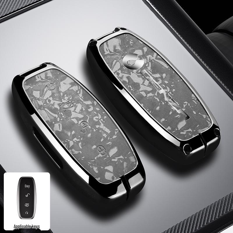 Denza D9 Key Case N7max: Metal N8/N8L Anti-drop Shell - Light Luxury, Simple Style.