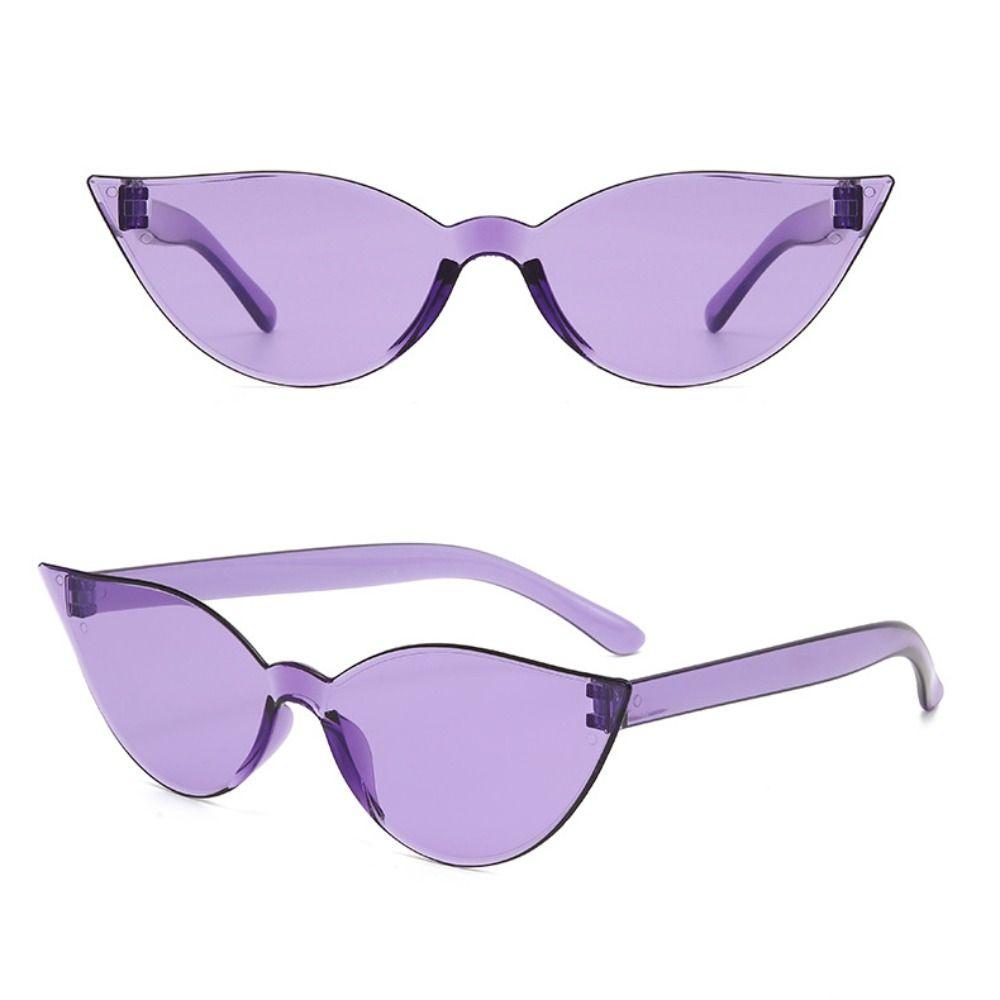 Candy Color Cat Eye Sunglasses Sun-Protective Street Photos Decoration Driving Glasses UV400 Travel Accessories