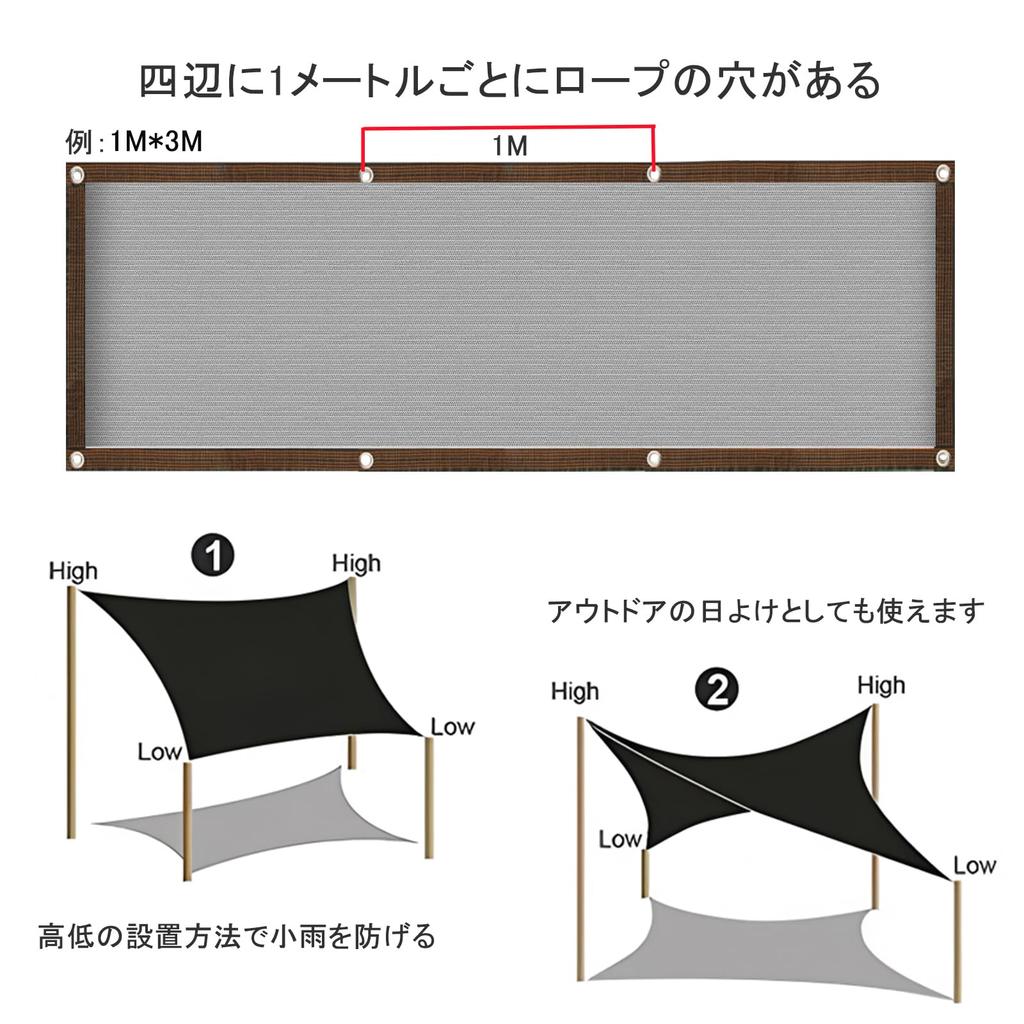 Chen Yang Xiaoten Shade Sunshade for Outdoor Agriculture and Polyethylene UV Perfect for and Sizes Include and Netting, 4M8M, Gardening, Gray,