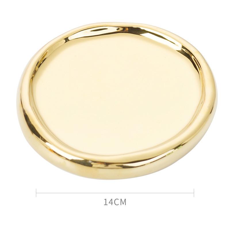 1PC Elegant Irregular Jewelry Tray For Organizing Rings Earrings Necklaces Bracelets Durable Stylish Jewelry Desktop Ornament