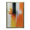 Pomarańczowa Ekspresja Pomarańczowa Ekspresja, 30X40 Cm, Rama Drewniana Ciemny Brąz, Papier Matowy 230 Gsm