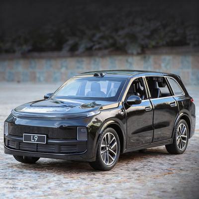 1:32 Modèles de Véhicules Électriques Idéaux L9 en Alliage Modèle Moulé Sous Pression Métal Modèle de Voiture à Énergie Nouvelle Simulation Sonore et Lumineuse Cadeau pour Enfants