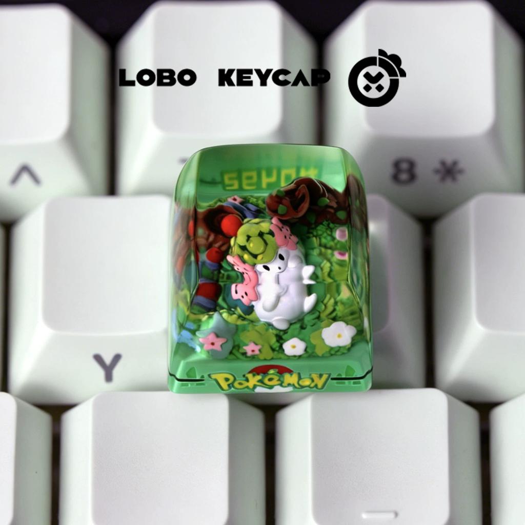 Anime PokéMon Dreamy Eevee Cubone Shaymin Series Fun Character Keyboard Resin Casting Workmanship Keycap Esc Custom Edition Gift