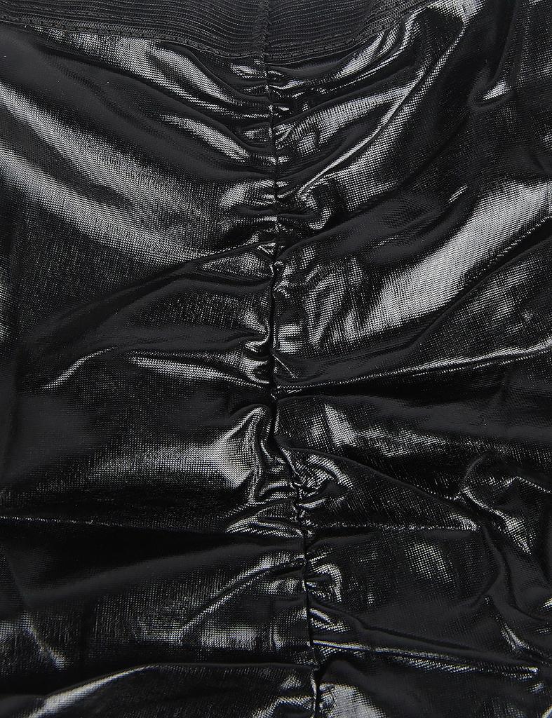 OhyeahLady PU Plus Sexy Shiny Black Solid Fashion Size 2XL Women's Panties, Size, Panties, Low-Rise, Butt-Slimming, Color, Briefs, Stretch, Clubwear,