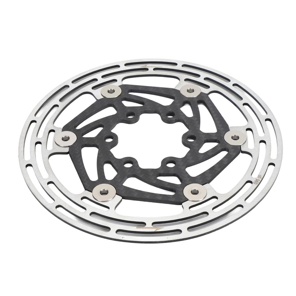 Bike Brake Disc Rotor Heat Dissipation Lightweight Carbon Fiber Steel with 6 Bolts Floating Disc Brake Rotor for Mountain Bike Road Bike