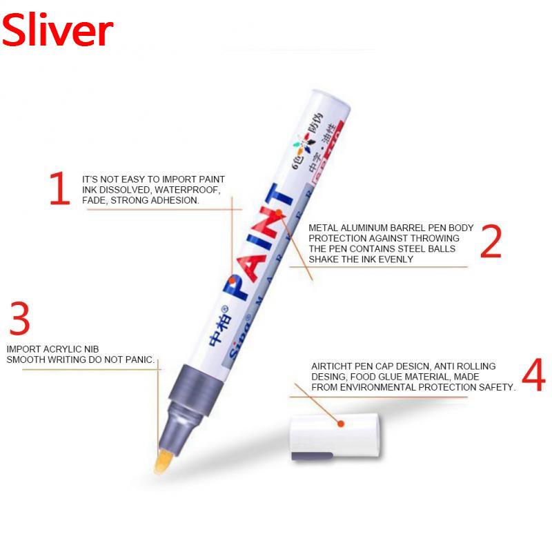 Auto Auto Füllen Kratzer Reparatur Farbe Stift Pflege Auto Styling Permanent Farbe Marker Fix Tool DIY Fettige Graffiti Stift Klar entferner