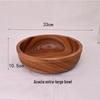 ZISIZ Retro Acacia Wood Salad Bowl