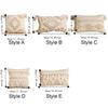 Vintage Tufted Fringed Cushion Cover Rustic Style Pillowslip Elegant Pillowcase  Bed