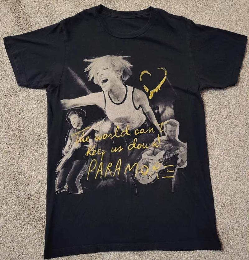 VTG Paramore American Rock Band Monumentour Concert Tour Short Sleeve Cotton T-shirt Summer Men Women Retro Y2K Streetwear