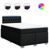 Box Spring Bed with Mattress Black 120 x 190 cm Fabric