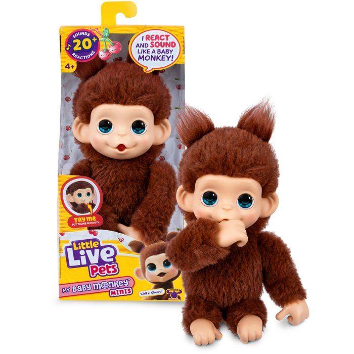 Plüschtier - LITTLE LIVE PETS - Mein Mini-Affenbaby - Braun - Ab 4 Jahren