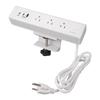 Desk Edges Mounted Power Strips with USB C Fast Charging Port and 3AC Outlets for Office Hotel Dormitory Use