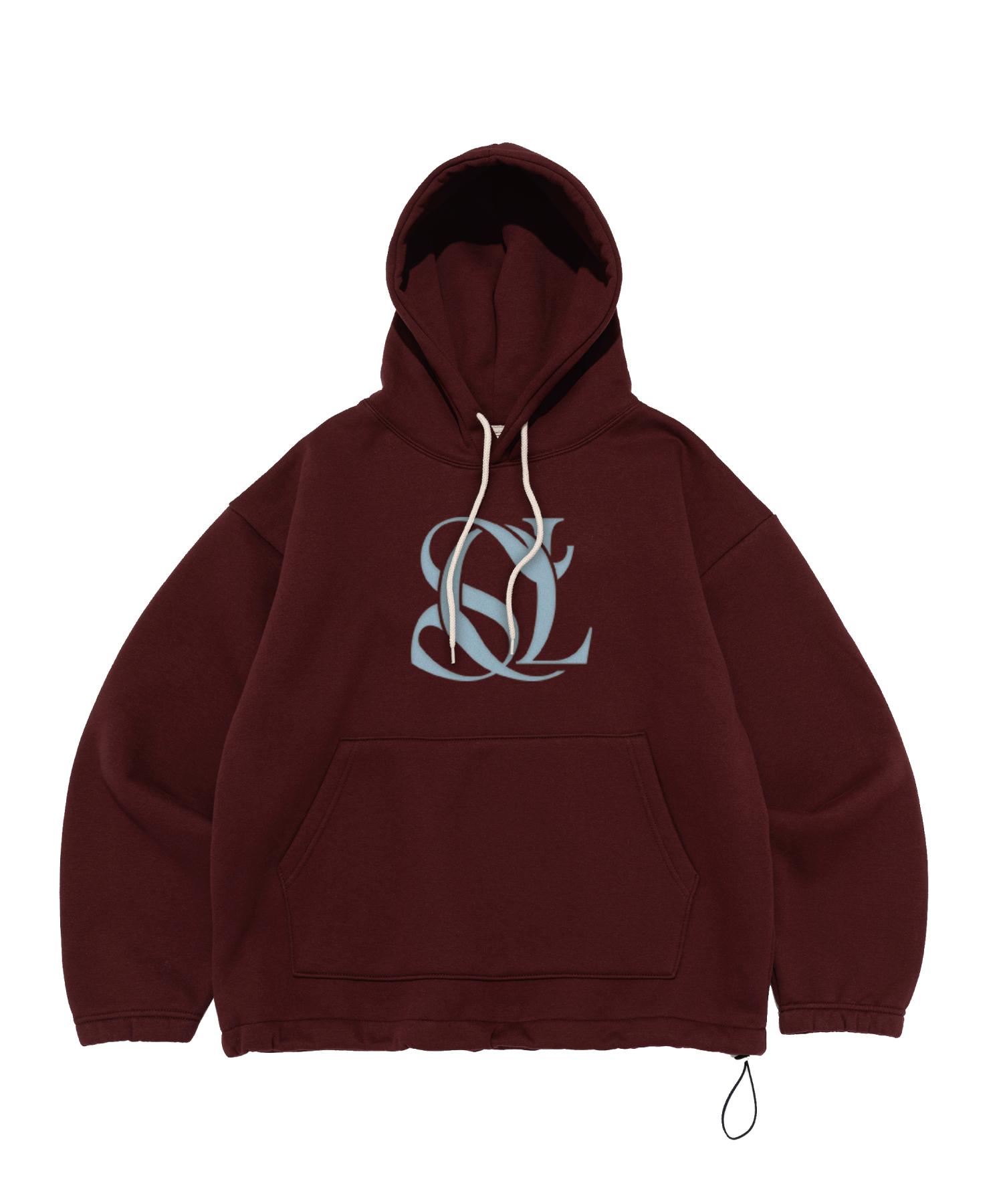Seoul Apparel Seoul Logo String Hoodie (Blue/Wine) (Fleece-Lined) 01