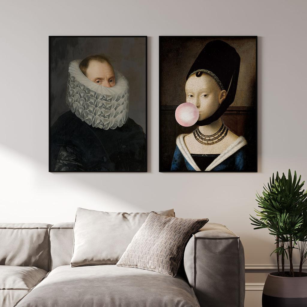 Set of Two Posters Bubble Gum