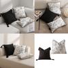 Tasseled Throw Pillow Case Soft Plushie Cushion Cover for Christmas Hallowen Home Decoration Pillowcase 1PC