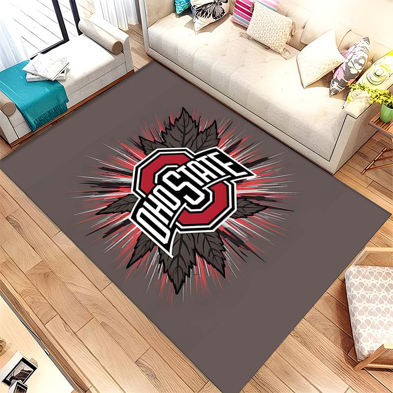 Buckeyes dello Stato dell'Ohio (1) Tappeto Adatto Per Soggiorni Camere Da Letto Stanze Dei Computer Aree Da Pranzo E Posizionamento Sotto Tavoli E Sedie Anche Una Scelta Ideale