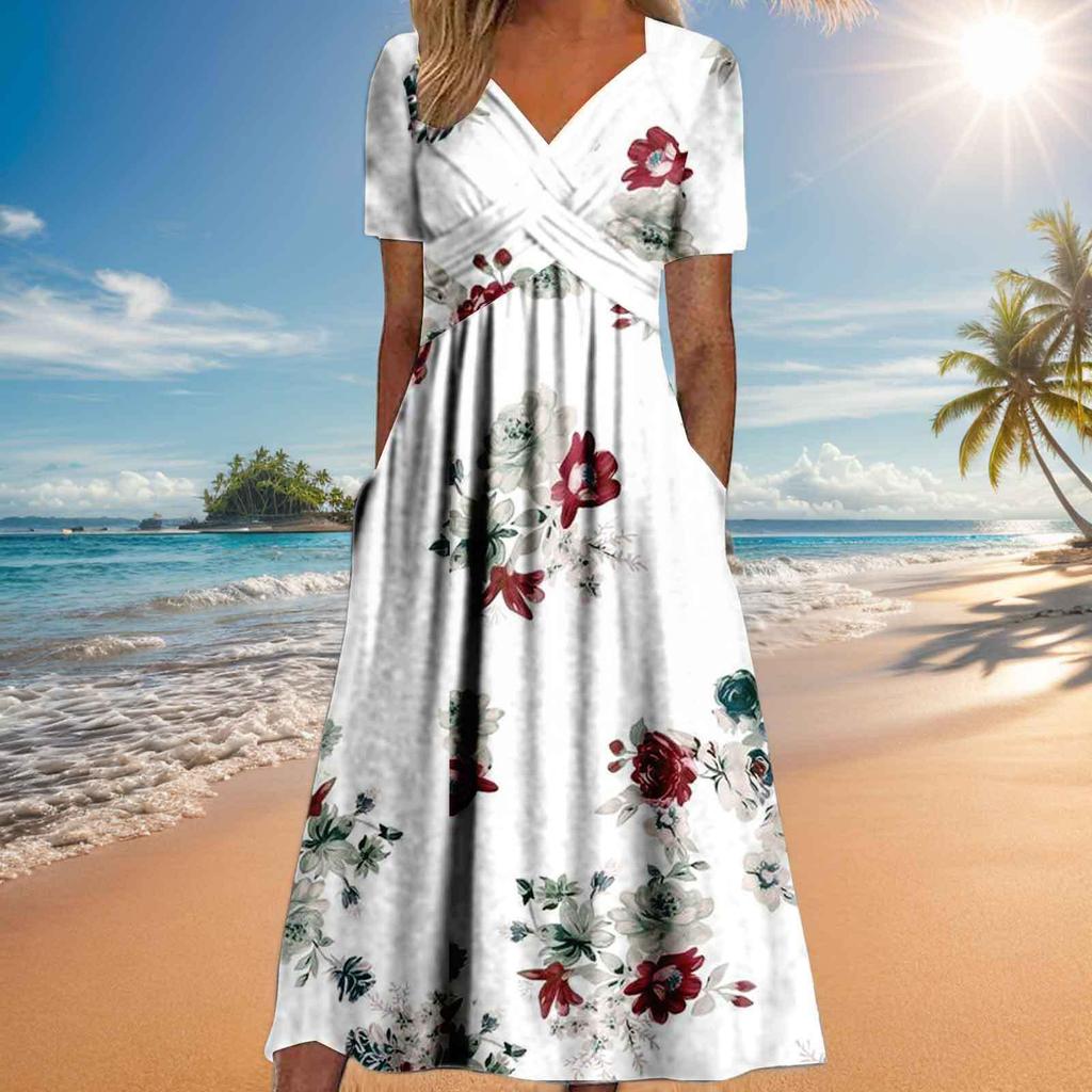 Popular Summer New Short-sleeved Dress Women's Clothing Women's Personalized Dress