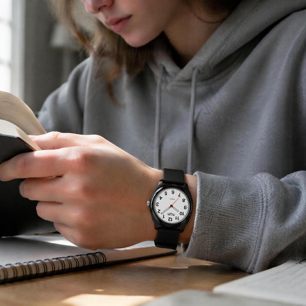 Unisex Quarzuhr SKMEI Großes Zifferblatt Schule 50M Wasserdicht 2643