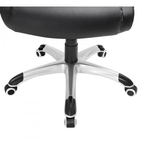 SONGMICS OBG21B - Silla de Oficina, Color Negro