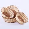 Hand - Woven Snack Basket Storage Basket (Imitation Rattan Basket) Handmade Kitchen Picnic Bread Container Storage
