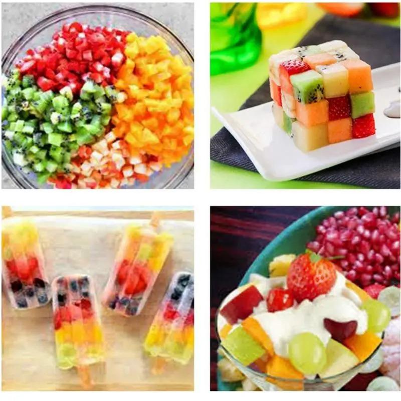 Stainless Steel Egg Slicer Cutter Mesh Grid Vegetable Fruit Chopper Salad Dessert Potato Cube Grid Cutting Kitchen