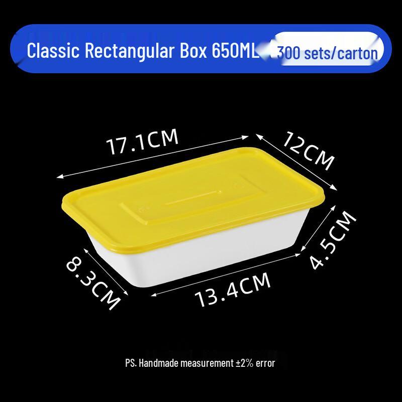 Disposable PP Plastic Meal Box with Lid