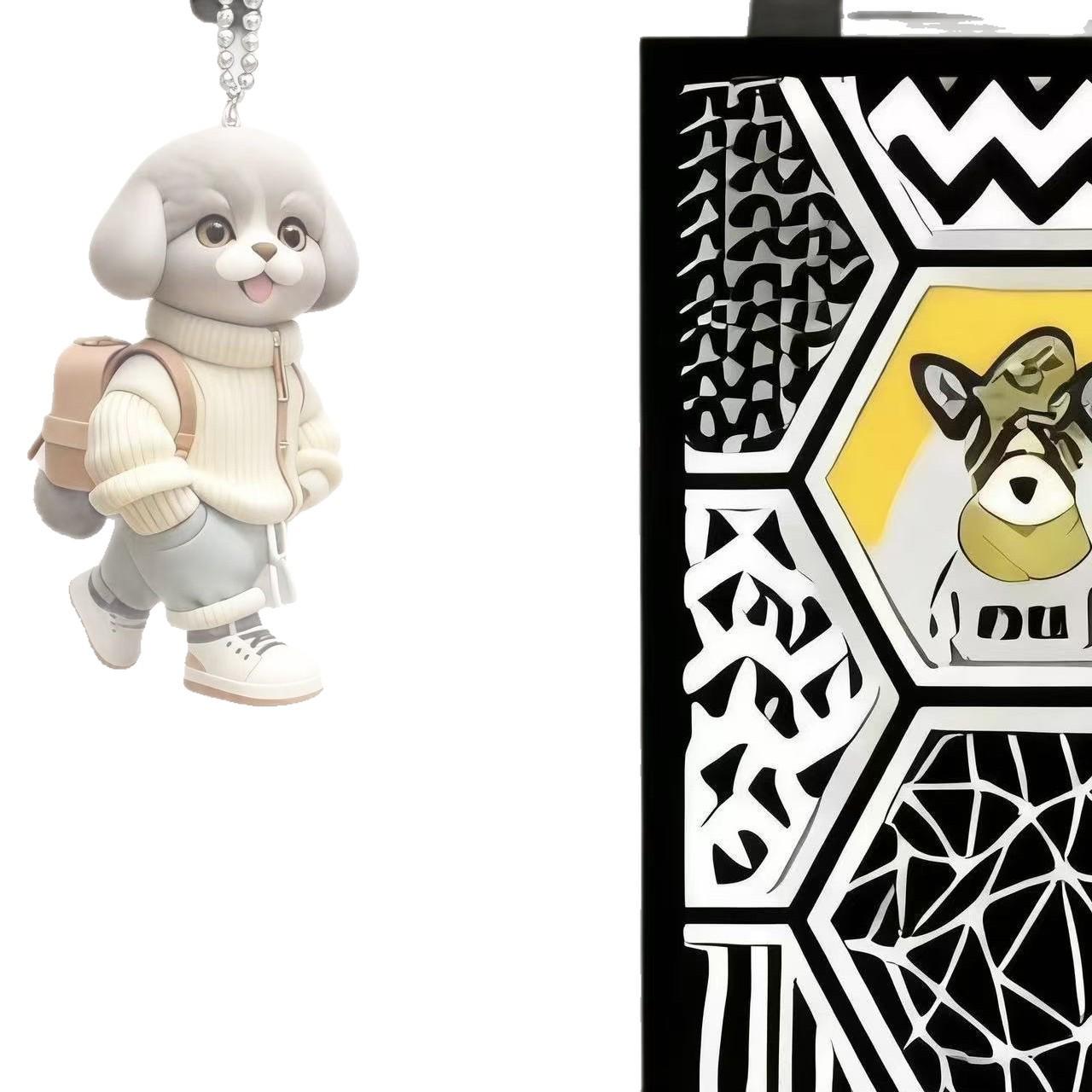 

Очаровательный котенок и плюшевый щенок акриловый брелок подвеска набор для аксессуаров