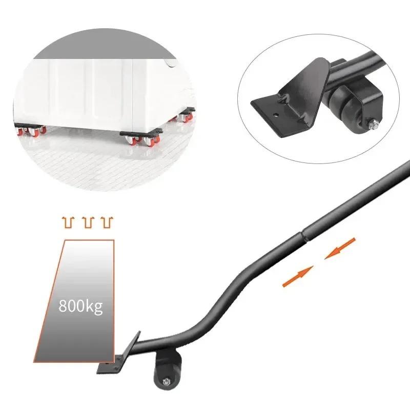 Furniture Moving Transport Roller Set Removal Lifting Moving Tool Set Wheel Bar Mover Moving Heavy Stuffs Device Hand Tool