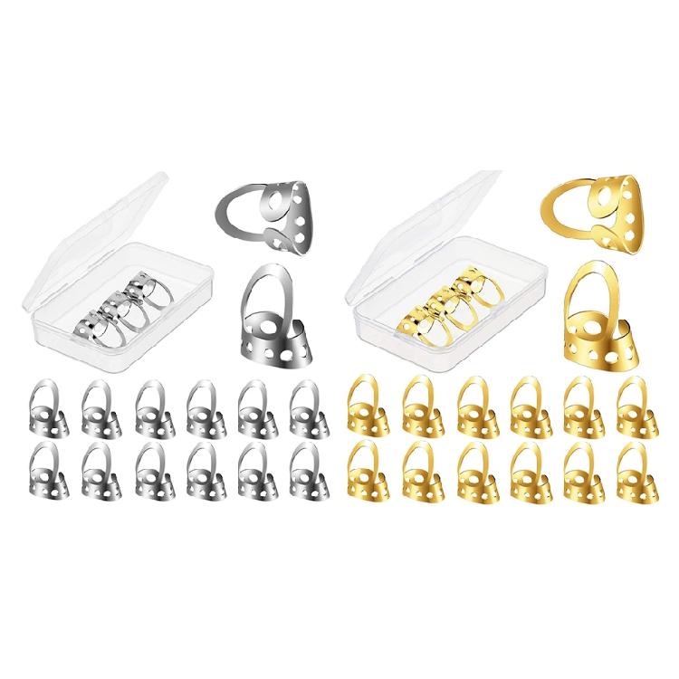 12Pcs Finger Picks, Adjustable Metal Finger Thumb Picks Pack For Guitar, Banjo
