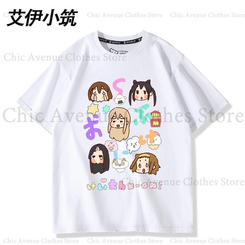 Anime KON Kawaii Print Tshirt Cotton Short Sleeve Tee Womens Tshirt Summer Tops Casual Women Clothes Tshirts S