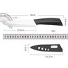 Ceramic Fruit Knife for Kitchen 3 4 5 6 Inch Chef Knife with Sheath Utility Slicing Cooking Tool for Vegetable Rustproof Zirconi