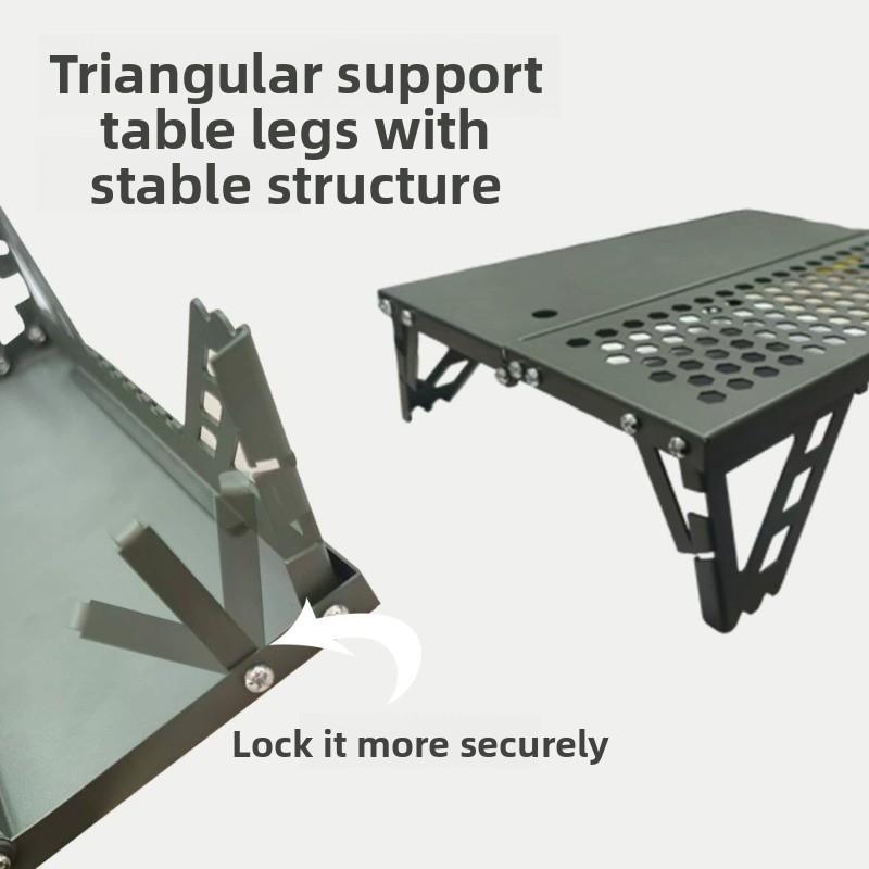 Mesa plegable portátil para camping senderismo picnic mesa de exterior ligera de metal