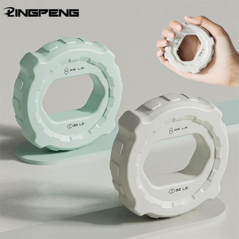 Fitness Finger Ring Workout Device Silicone Hand Gripper Muscle Strengthener Ring Wrist Finger Trainer Exercise Carpal Expander