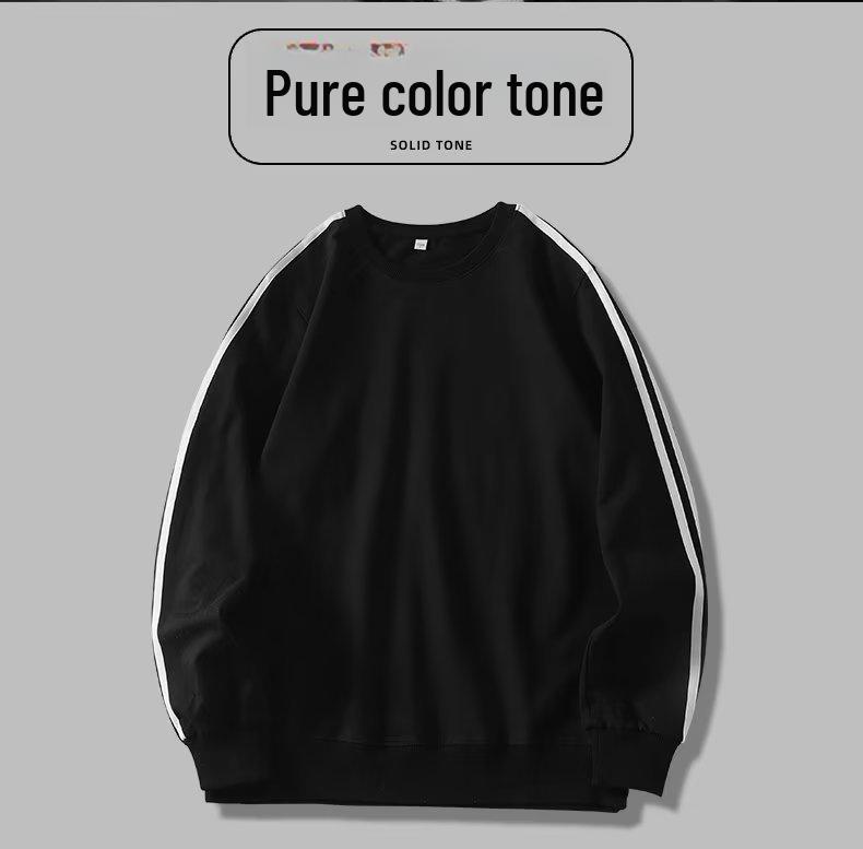 Men's Trendy Striped Pullover Sweater - Lightweight, Round Neck, Ideal for Spring/Fall, Casual and Sporty, Perfect for Students and Everyday Wear.