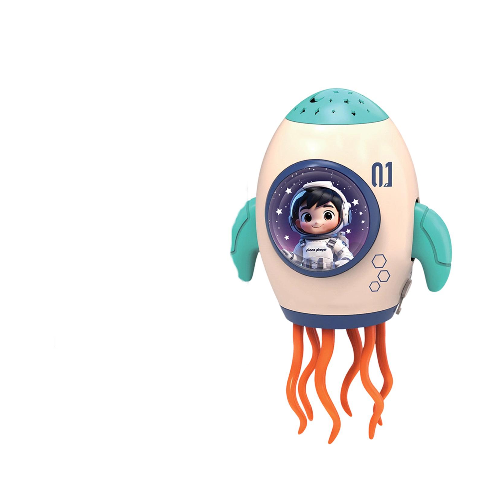 

Волшебный танцующий осьминог звук и световая проекция электрическая игрушка крутящийся осьминог декомпрессионная развивающая игрушка распылительная ракета One Size синий