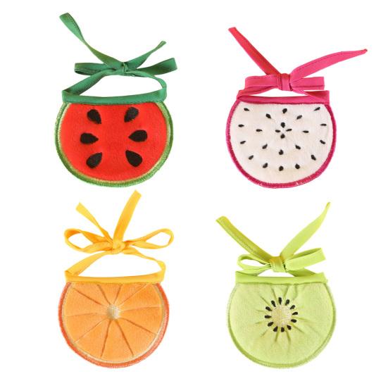 Cartoon Fruit Pet Bandana Watermelon Orange Kiwi Pet Neckerchief Scarf Adjustable Pet Bib Accessories for Dogs And Cats