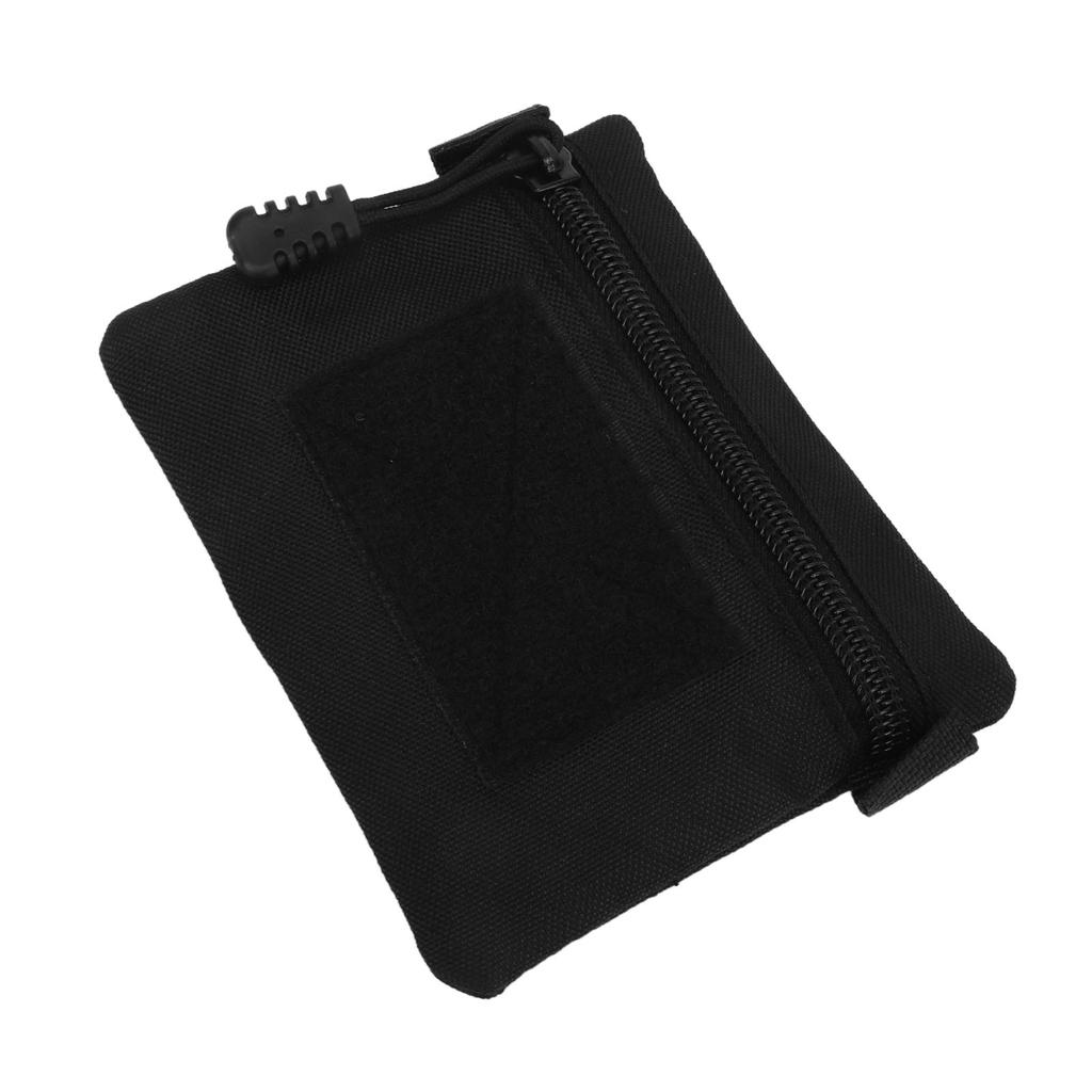 Münzbörse Schwarz Hüftgeldbörse Nylon Tragbare Aufbewahrungstasche für Outdoor-Reisen