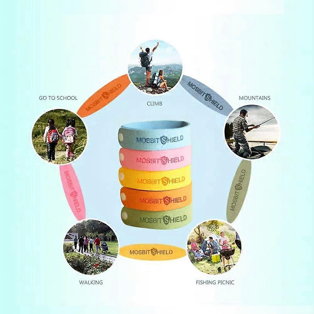 Mosquito Repellent Bracelet Mosquito Repellent Bracelet Adult Children Mosquito Repellent Bracelet Adjustable 10 Pieces