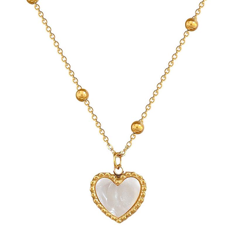 Fritillary Mother Love Temperament Personality Minimalist Furnace Real Gold Necklace Female Collarbone Chain