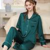 Silk Pajama Set For Women Spring Summer Light Breathable Lounge Sleepwear For Home Use