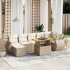 VidaXL Garden Lounge Set with Cushions 8 Pcs, Patio Sofas, Patio Furniture Set, Outdoor Furniture, Beige 3275823