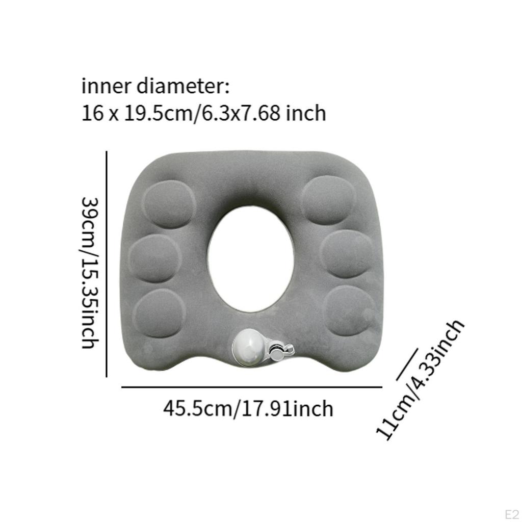 Inflatable Donut Pillow Butt Cushion Seat Pad Office Chair Hollow Design for Road Trips
