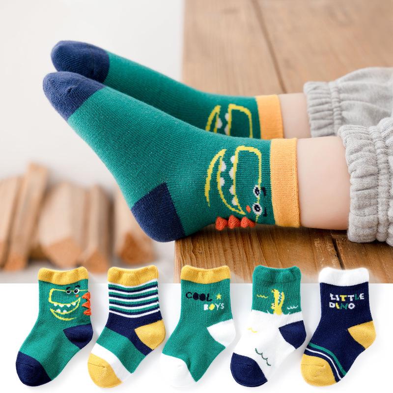 Children's Cartoon Mid-Calf Socks - Autumn/Winter Collection for Boys & Girls
