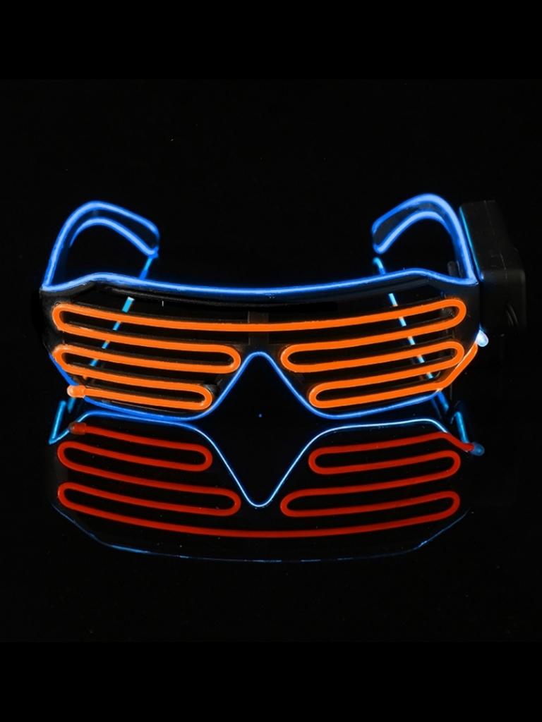 LED luminous glasses bar disco blinds atmosphere props party Cyberpunk sci-fi technology EL glasses glow (without batteries)