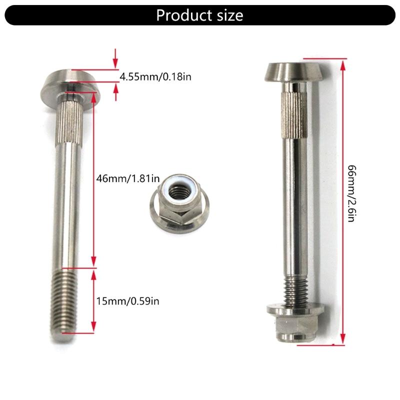 Shock Absorbers Mount Bolts Nut Light Weight Bicycles Rear Shock Bolts Nut Bicycles Rear Shock Absorbing Repair Part