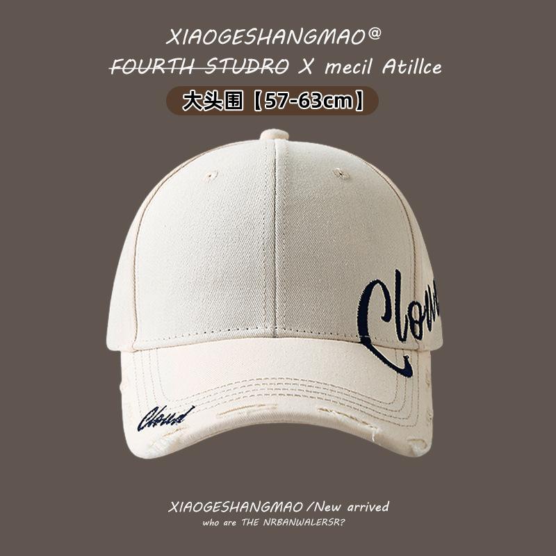 

Шляпа, Кепка с вышивкой букв, Мужская универсальная изогнутая хлопковая кепка с мягким верхом от солнца, Стильная простая женская бейсболка One size бежевый