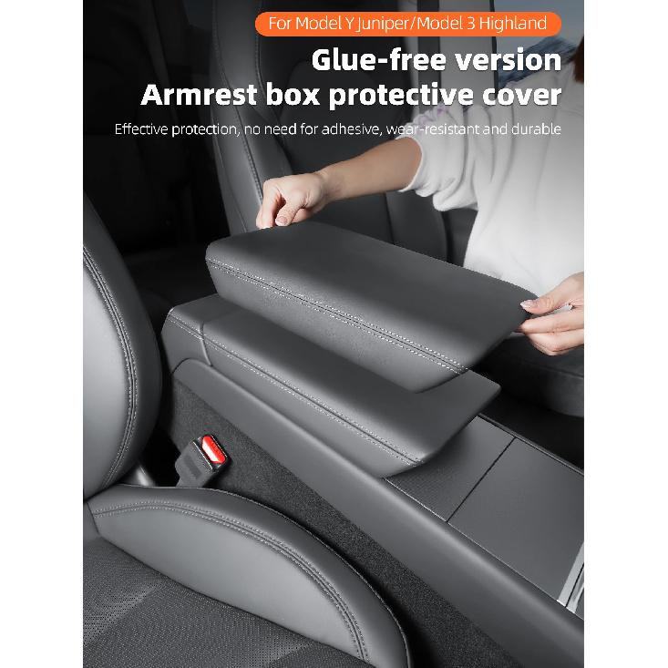 For Tesla Model Y Juniper Model 3 Highland Armrest Box Protect Cover Soft Case Center Console Anti-Scratch 2026 Car Accessories