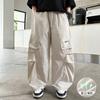 Boys' quick drying work pants 2026 new style, children's mid to large boys' straight leg wide leg casual pants, summer thin version